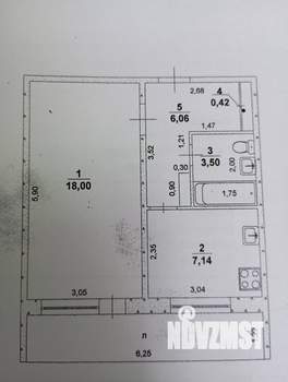 1-к квартира, вторичка, 35м2, 3/9 этаж