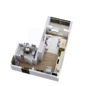Студия квартира, вторичка, 26м2, 3/14 этаж