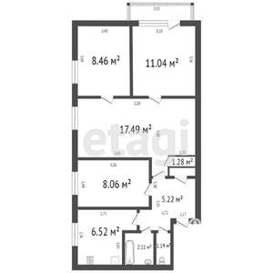 4-к квартира, вторичка, 59м2, 4/5 этаж