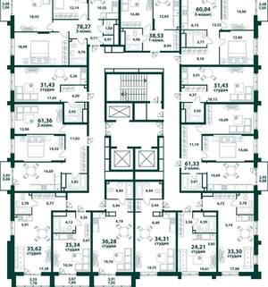 1-к квартира, вторичка, 23м2, 4/24 этаж