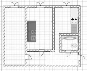 2-к квартира, вторичка, 42м2, 1/5 этаж