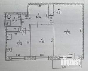 2-к квартира, вторичка, 41м2, 3/5 этаж