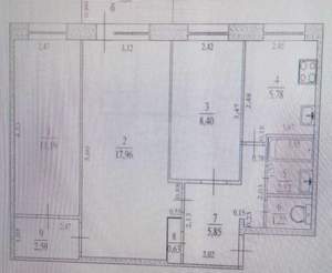 3-к квартира, вторичка, 56м2, 4/5 этаж