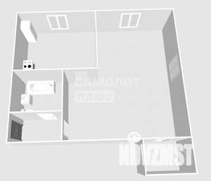 1-к квартира, вторичка, 30м2, 1/2 этаж
