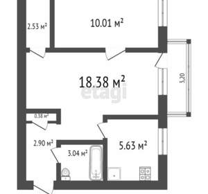 2-к квартира, вторичка, 43м2, 3/5 этаж