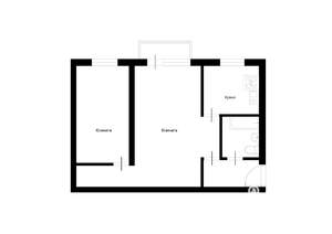 2-к квартира, вторичка, 43м2, 2/6 этаж