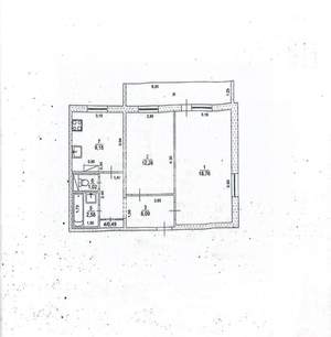 2-к квартира, вторичка, 52м2, 3/12 этаж