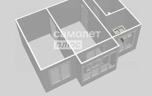 2-к квартира, вторичка, 46м2, 4/5 этаж