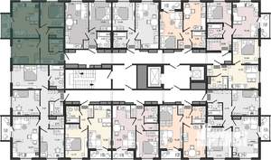 3-к квартира, вторичка, 52м2, 14/14 этаж