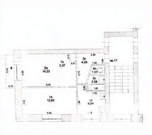 2-к квартира, вторичка, 41м2, 5/5 этаж