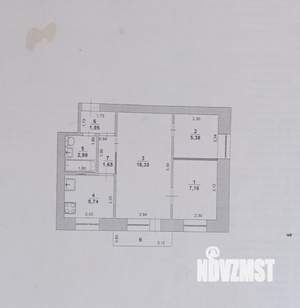 3-к квартира, вторичка, 42м2, 3/5 этаж