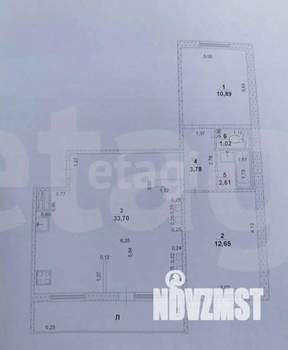3-к квартира, вторичка, 69м2, 1/10 этаж