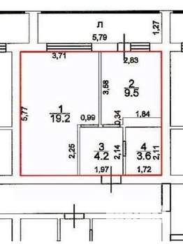 1-к квартира, вторичка, 37м2, 3/3 этаж
