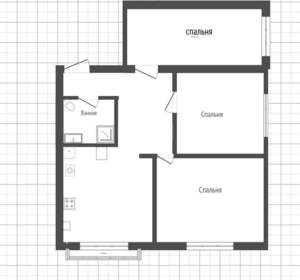 3-к квартира, вторичка, 76м2, 7/7 этаж
