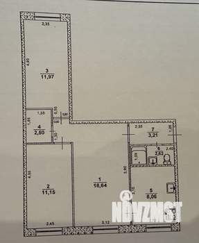 3-к квартира, вторичка, 58м2, 1/5 этаж