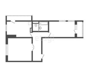 2-к квартира, вторичка, 57м2, 2/9 этаж