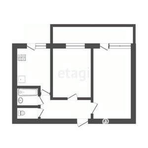 2-к квартира, вторичка, 53м2, 8/10 этаж