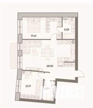 3-к квартира, вторичка, 85м2, 2/3 этаж