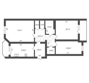 3-к квартира, вторичка, 94м2, 5/10 этаж