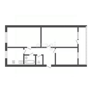 3-к квартира, вторичка, 63м2, 4/9 этаж