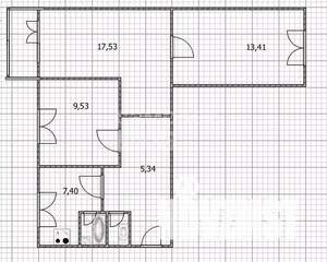 3-к квартира, вторичка, 57м2, 2/2 этаж