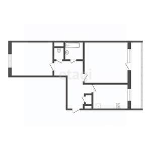 2-к квартира, вторичка, 50м2, 6/10 этаж