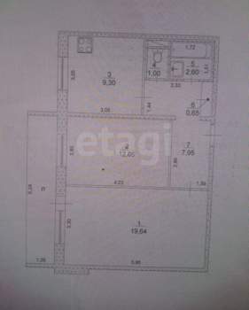 2-к квартира, вторичка, 57м2, 10/10 этаж