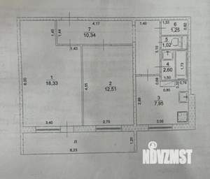 2-к квартира, вторичка, 54м2, 7/9 этаж
