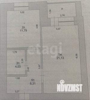 1-к квартира, вторичка, 45м2, 7/10 этаж