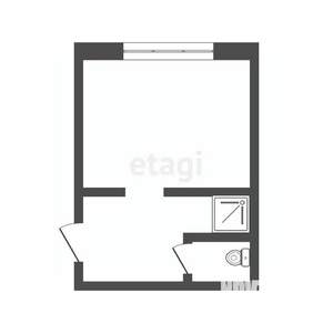 1-к квартира, вторичка, 20м2, 2/5 этаж