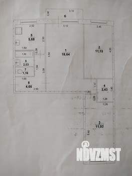 3-к квартира, вторичка, 58м2, 5/5 этаж