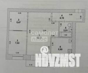2-к квартира, вторичка, 44м2, 5/5 этаж