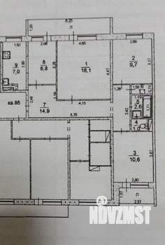 3-к квартира, вторичка, 77м2, 4/9 этаж