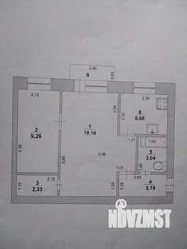 2-к квартира, вторичка, 43м2, 4/4 этаж