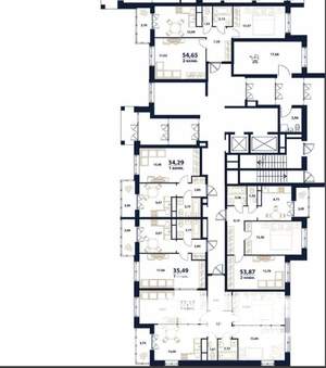 1-к квартира, строящийся дом, 34м2, 1/16 этаж