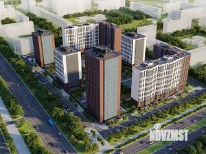 1-к квартира, строящийся дом, 38м2, 4/16 этаж