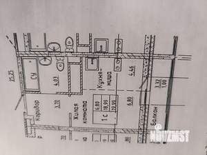 Студия квартира, вторичка, 20м2, 10/18 этаж