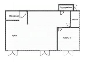 2-к квартира, вторичка, 49м2, 2/2 этаж