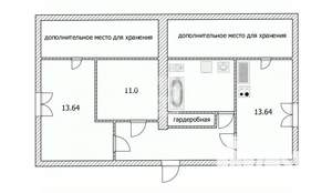 2-к квартира, вторичка, 52м2, 4/4 этаж