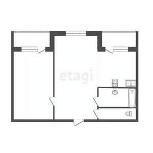 1-к квартира, вторичка, 61м2, 1/9 этаж