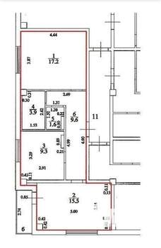 2-к квартира, вторичка, 57м2, 2/10 этаж