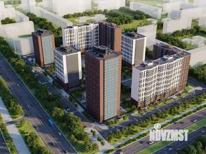 2-к квартира, строящийся дом, 54м2, 11/16 этаж