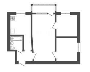 3-к квартира, вторичка, 41м2, 5/5 этаж