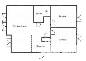 3-к квартира, вторичка, 100м2, 6/6 этаж