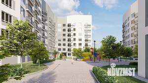 1-к квартира, строящийся дом, 42м2, 8/9 этаж