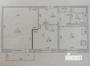 2-к квартира, вторичка, 44м2, 5/5 этаж
