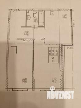 2-к квартира, вторичка, 52м2, 10/24 этаж