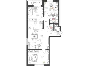 4-к квартира, вторичка, 77м2, 8/16 этаж