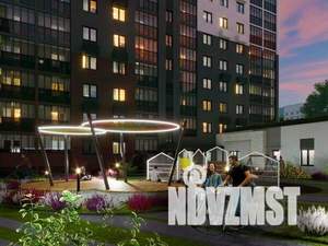2-к квартира, строящийся дом, 58м2, 9/9 этаж