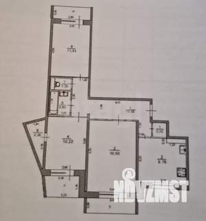 3-к квартира, вторичка, 70м2, 10/12 этаж
